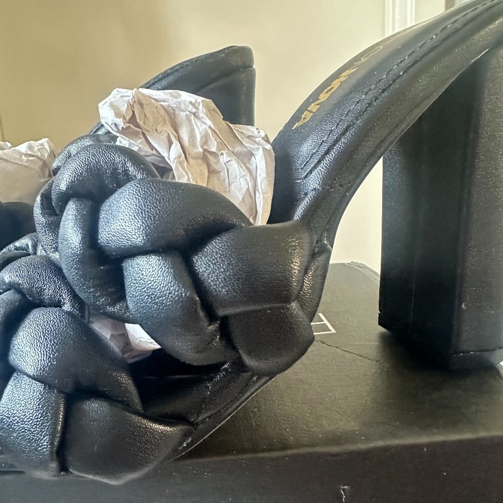 NEW - Sunday Brunch Heeled Sandals - Black sz. 5.5 - Picture 10 of 13